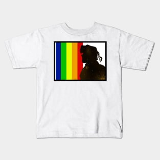 Galaxy Hunk Gay Pride Kids T-Shirt